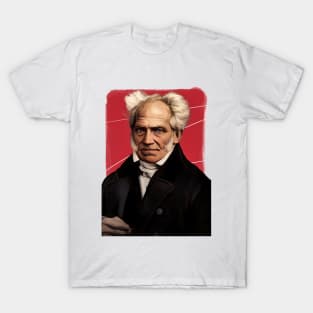 German philosopher Arthur Schopenhauer illustration T-Shirt